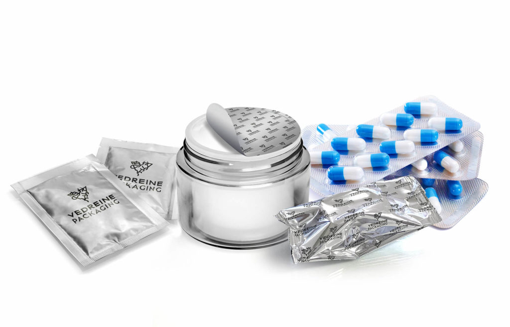 Packaging impression emballage flexible aluminium Pharmaceutiques et cosmétiques / Pharmaceuticals and cosmetics / Pharmazeutische & kosmetische Industrie